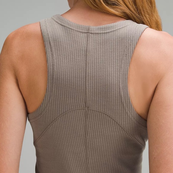 NWT Lululemon Ribbed Softstreme Slim-Fit Tank Dress - Nomad - Picture 3 of 8